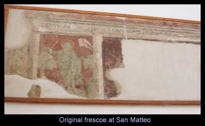 Original frescoe at San Matteo