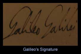 Galileo’s Signature